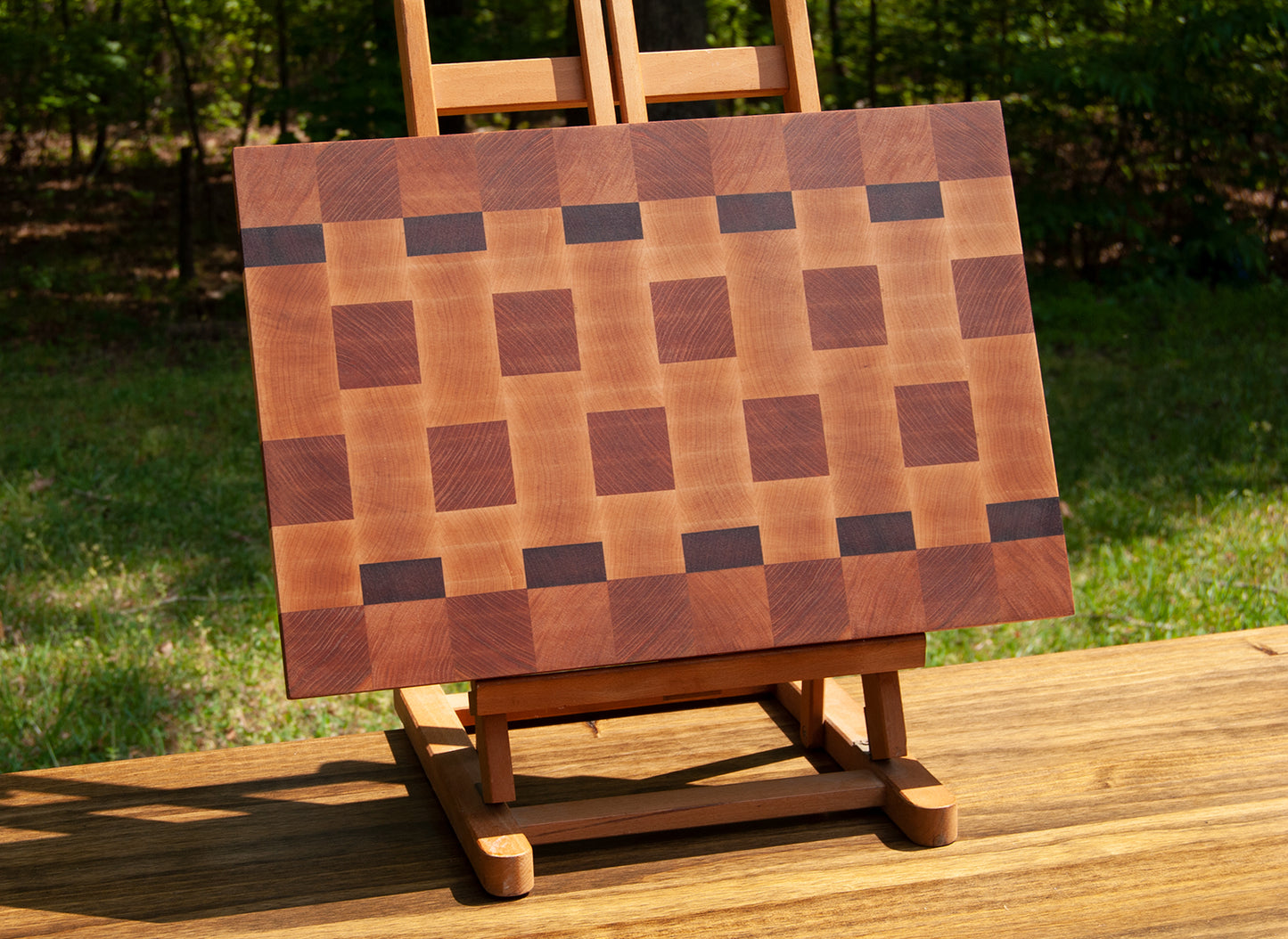 Endgrain Cutting Board - Maple, Cherry and Walnut